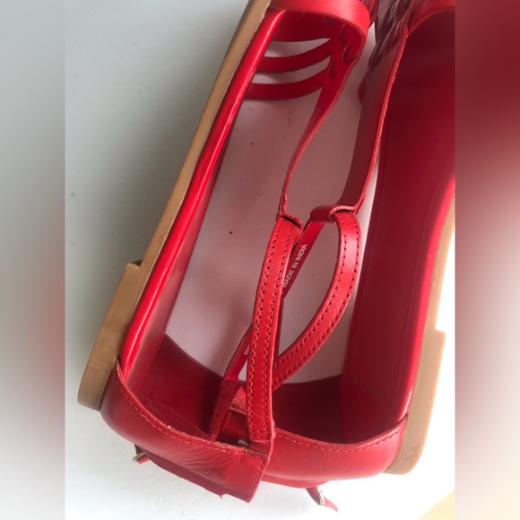 Cole HAAN leather sandals in 🍎 red size :7B - Picture 8 of 12